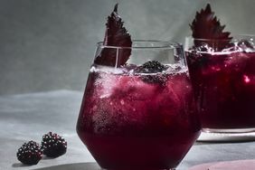 Blackberry-Shiso Red Wine Spritz