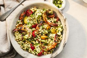 Fregola Pasta Salad with Grilled Shrimp