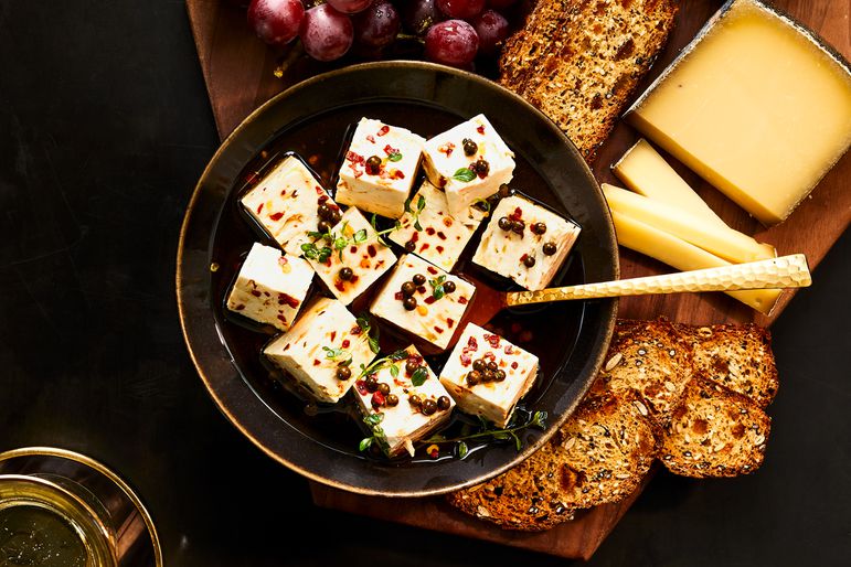 Green Peppercorn Marinated Feta