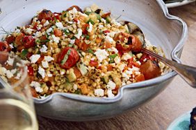 Grilled Corn Salad with Blistered Tomato Vinaigrette