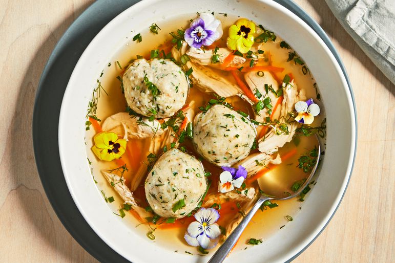 Herb Garden Matzo Ball Soup