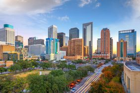 A skyline view of Houston