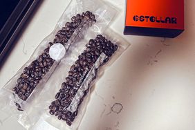 Coffee beans in a vacuum seal bag