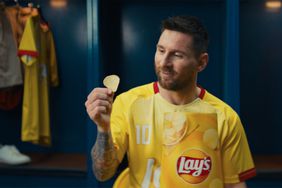 Lionel Messi and Lay's potato chips.