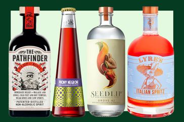 Pathfinder Non-Alcoholic Amaro, St. Agrestis Phony Negroni, Seedlip Grove 42, and Lyreâs Italian Spritz