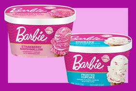 Turkey Hill Barbie inspired ice cream flavors, Strawberry Marshmallow and Frosted Cupcake.