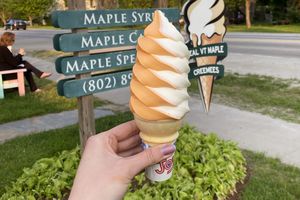 A Vermont maple creemee from Palmer Lane Maple