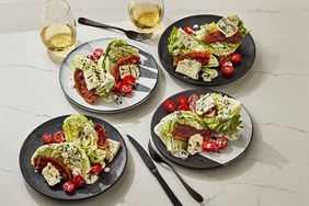 WEDGE SALAD WITH CANDIED BACON AND GORGONZOLA DRESSING, 4 servings